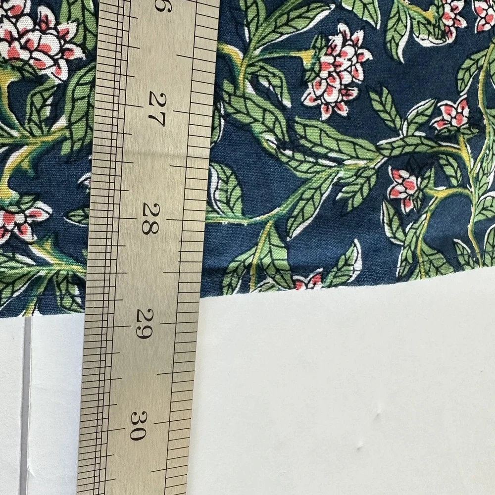 J Crew Mens Slim Flex Washed‎ S/S Button Down Shirt Blue Floral Print L Trendy